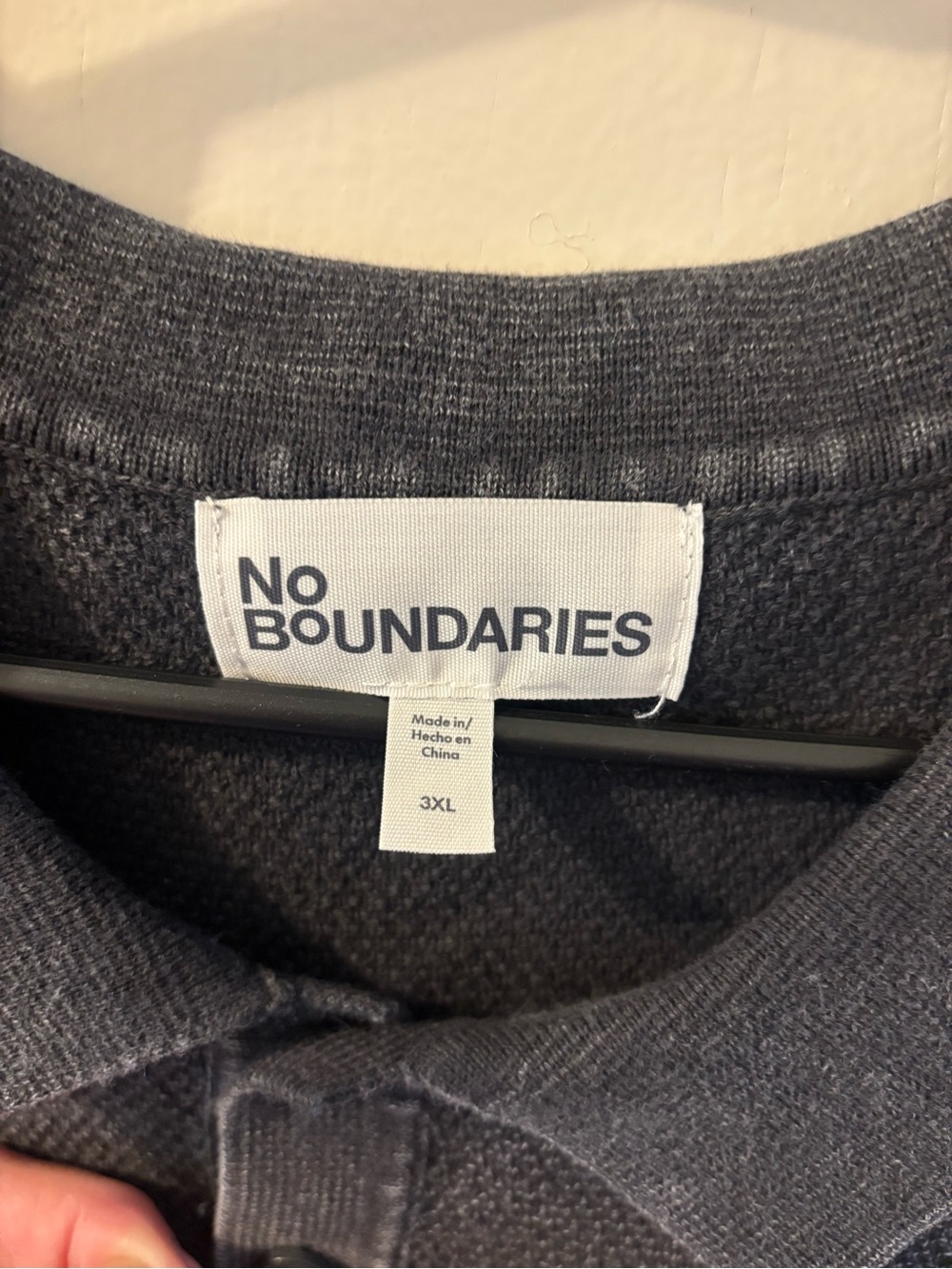 No Boundaries Charcoal Washed Short-Sleeve Polo - Picture 4 of 10